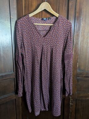 Route 66 Purple Floral Mini Dress